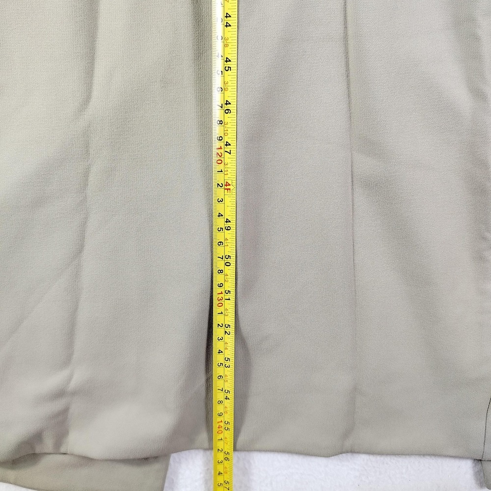 Brandon Maxwell Dress Womens 6 Silver Sage Cutout‎ Maxi Made in USA DR323FW20 - Picture 11 of 13